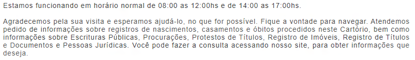 Seja bem-vindo ao Cartório Santos
